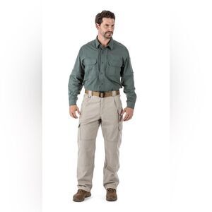 NWT Men's 5.11 Tactical 100% Cotton Khaki Canvas Utility Workwear Pant  38 x 30
